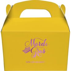 Mardi Gras Crown Gable Favor Boxes