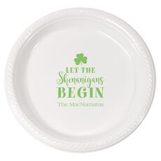 Let The Shenanigans Begin Plastic Plates