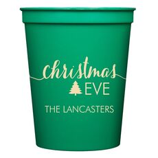 Elegant Christmas Eve Stadium Cups