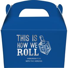 This Is How We Roll Gable Favor Boxes