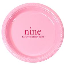 Select Your Big Number Plastic Plates