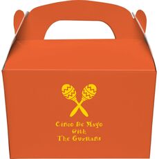 Maracas Gable Favor Boxes
