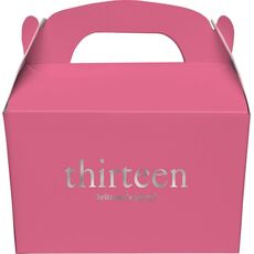 Select Your Big Number Gable Favor Boxes