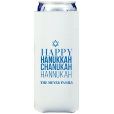Hanukkah Chanukah Collapsible Slim Huggers