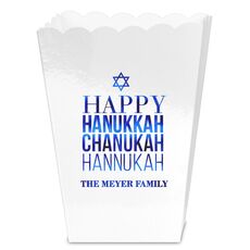 Hanukkah Chanukah Mini Popcorn Boxes