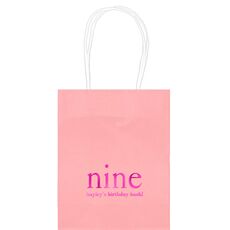 Select Your Big Number Mini Twisted Handled Bags