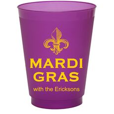 Mardi Gras Colored Shatterproof Cups