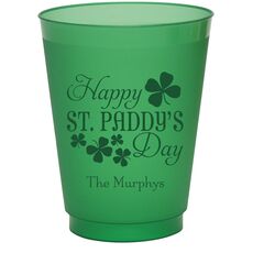 Happy St. Paddy's Day Colored Shatterproof Cups