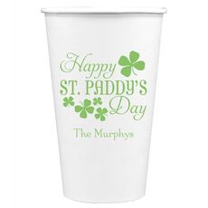 Happy St. Paddy's Day Paper Coffee Cups