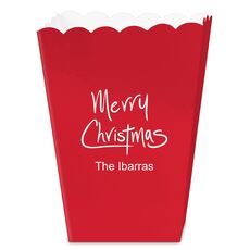 Fun Merry Christmas Mini Popcorn Boxes