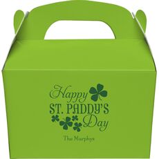 Happy St. Paddy's Day Gable Favor Boxes