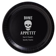 Bone Appetit Skull Paper Plates