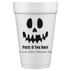Ghost Face Styrofoam Cups