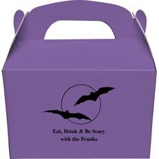 Full Moon with Bats Gable Favor Boxes