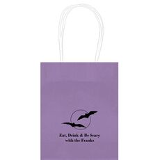Full Moon with Bats Mini Twisted Handled Bags