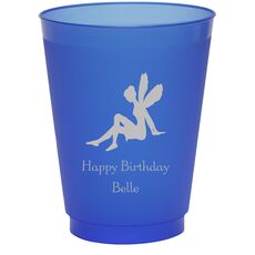 Fairy Silhouette Colored Shatterproof Cups