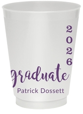 Graduate and Year Graduation Colored Shatterproof Cups