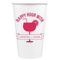 Happy Hour Margarita Paper Coffee Cups