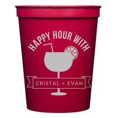 Happy Hour Margarita Stadium Cups