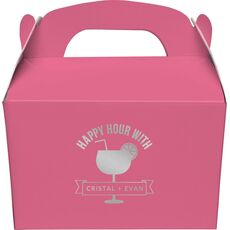 Happy Hour Margarita Gable Favor Boxes