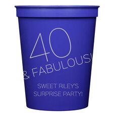 40 & Fabulous Stadium Cups