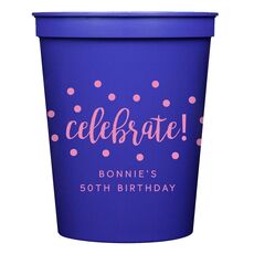 Confetti Dots Celebrate Stadium Cups