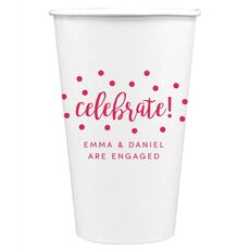 Confetti Dots Celebrate Paper Coffee Cups