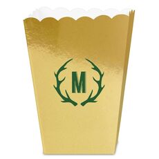 Antlers Initial Mini Popcorn Boxes