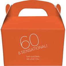 60 and Sensational Gable Favor Boxes
