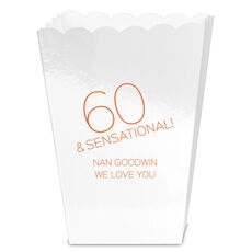 60 and Sensational Mini Popcorn Boxes