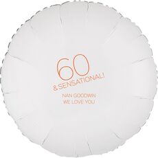 60 and Sensational Mylar Balloons