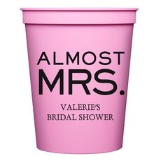 Almost Mrs. Stadium Cups