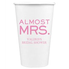 Almost Mrs. Paper Coffee Cups