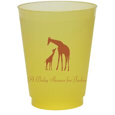 Giraffe Duo Colored Shatterproof Cups