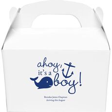 Ahoy It's A Boy Gable Favor Boxes