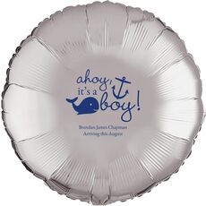 Ahoy It's A Boy Mylar Balloons