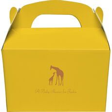 Giraffe Duo Gable Favor Boxes