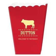 BBQ Cow Mini Popcorn Boxes