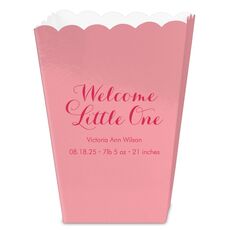 Welcome Little One Mini Popcorn Boxes