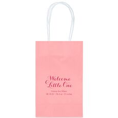 Welcome Little One Medium Twisted Handled Bags