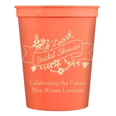 Bridal Shower Ribbon Stadium Cups