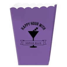 Happy Hour Martini Mini Popcorn Boxes