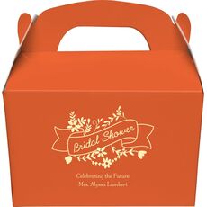 Bridal Shower Ribbon Gable Favor Boxes
