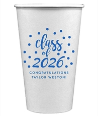 Class of Confetti Dots Paper Coffee Cups