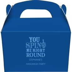 You Spin Me Right Round Gable Favor Boxes