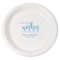 Bridal Shower Wishes Plastic Plates