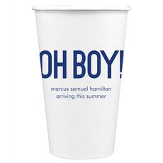 Bold Oh Boy Paper Coffee Cups
