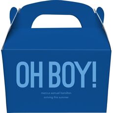 Bold Oh Boy Gable Favor Boxes