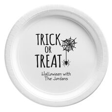 Trick or Treat Spider Paper Plates
