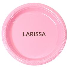 Big Bold Name Plastic Plates